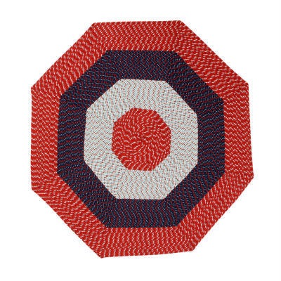 Better Trends Country Braid Stripe Octagonal Reversible Rugs JCPenney