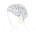 Monet® Gold-Tone Diamond-Cut Hoop Earrings