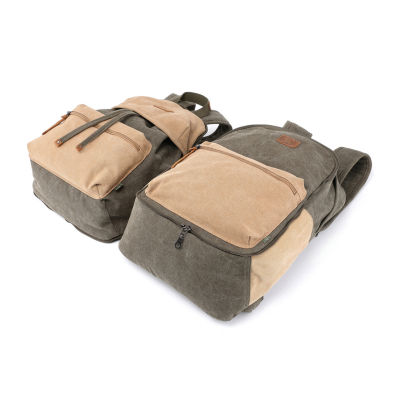 TSD Brand Trail Tree Double Canvas Laptop Backpacks