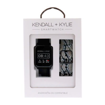 Kendall + Kylie Womens Multi-Function Black Smart Watch 900112b-42-G41
