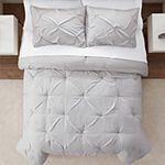 Serta Simply Clean™ Pleated All-Season Antimicrobial 3-pc. Comforter Set