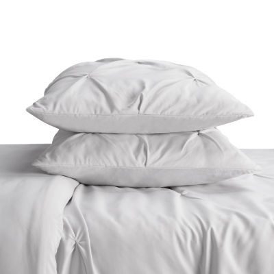 Serta Simply Clean™ Pleated Antimicrobial Treated Duvet Cover Set