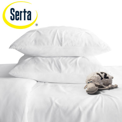 Serta Simply Clean™ Pleated Antimicrobial Treated Duvet Cover Set