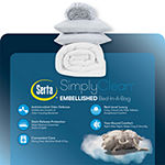 Serta Simply Clean™ Pleated Antimicrobial Treated Complete Bedding Set