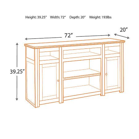 Signature Design By Ashley Harpan TV Stand, One Size, Brown