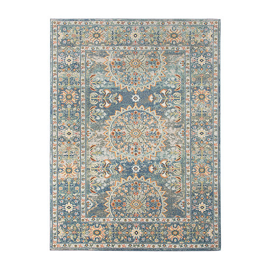 Amer Rugs Bethleham Seia Bordered Bordered Indoor Outdoor Rectangular Accent Rug