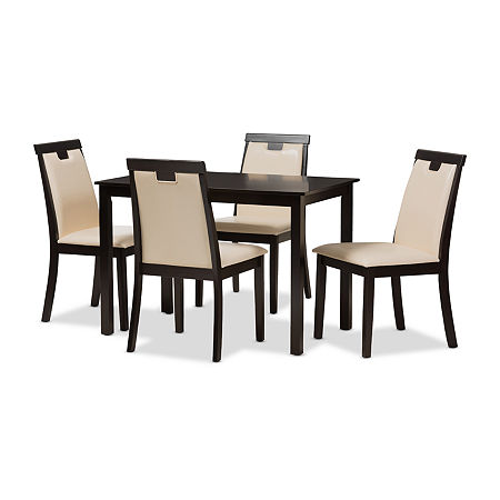 Evelyn Dining Collection 5-pc. Rectangular Dining Set, One Size, Beige