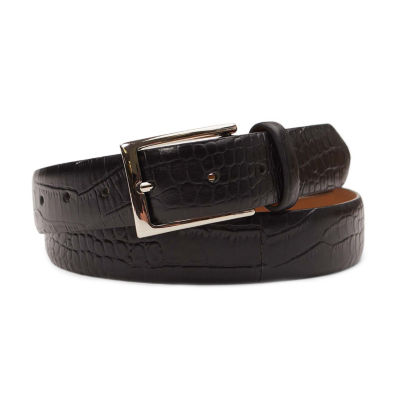 Stafford Feather Edge Mens Belt, Color Black JCPenney