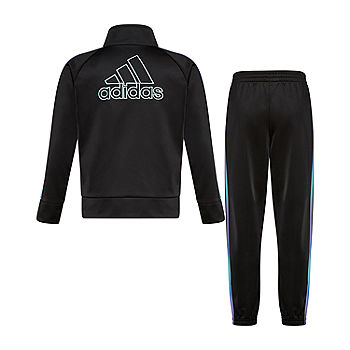 adidas Big Girls 2-pc. Track Suit, Adi Black Multi - JCPenney