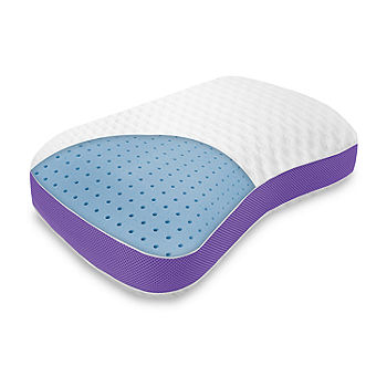 Bodipedic™ Home Side and Back Contour Memory Foam Pillow, Color: White -  JCPenney