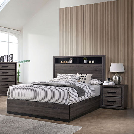 Trow 2 Piece Bedroom Set, One Size, Gray