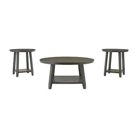 Signature Design By Ashley Caitbrook Living Room Collection Coffee Table Set, One Size, Gray