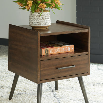 Signature Design by Ashley® Calmoni Living Room Collection 1-Drawer Storage End Table