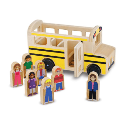 Melissa & Doug School Bus 8-pc. Toy Playset