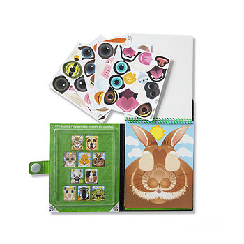 Melissa & Doug Make-A-Face Reusable Sticker Pad Bundle (3-Pack): Safari,  Farm And Pets Sticker Activity Pads, Color: Multi - JCPenney