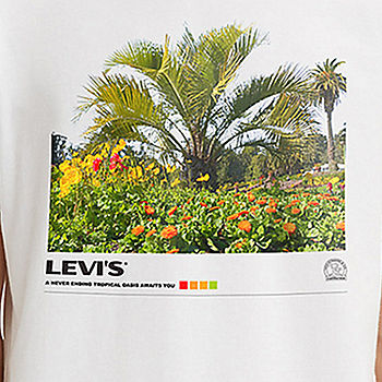 Levi's Palm Tree Floral Classic Graphic T-Shirt, Mens, 2XL, White