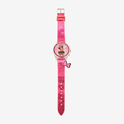 Disney Minnie Mouse Girls Digital Multicolor Strap Watch Mnh4096jc