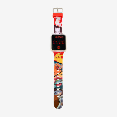 Pokemon Boys Digital Multicolor Strap Watch Pok4261jc