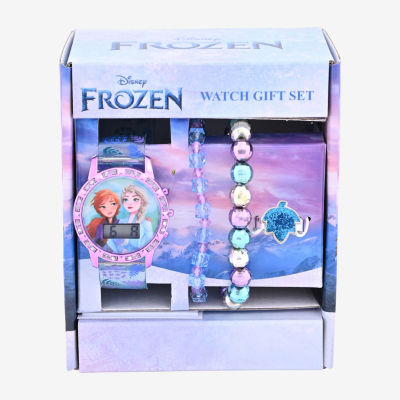 Disney Frozen Girls Digital Multicolor 4-pc. Watch Boxed Set Fzn45068jc21