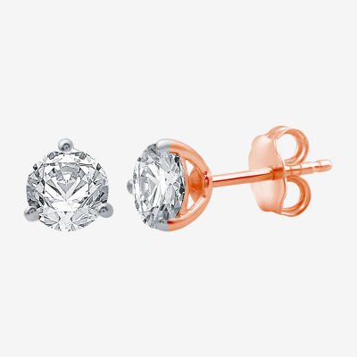 Diamond Stud Earrings (1 Ct. t.w.) in 14K Gold or White Gold - Rose Gold