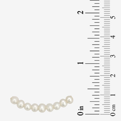 White Cultured Freshwater Pearl Round Strand Bracelets