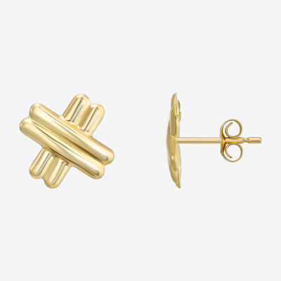 10K Gold 9mm Stud Earrings