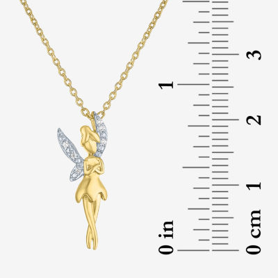Diamond Accent (G-H / Si2-I1) Womens Lab Grown White 14K Gold Over Silver Sterling 18 Inch Pendant Necklace