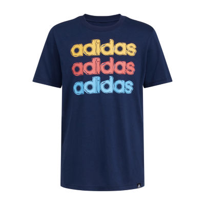 adidas Toddler Boys Crew Neck Short Sleeve Graphic T-Shirt