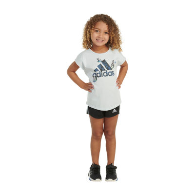 adidas Toddler Girls 2-pc. Short Set