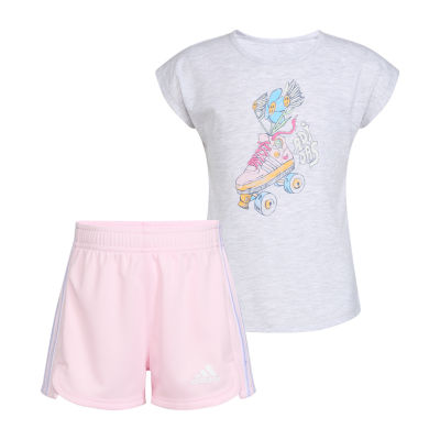 Adidas toddler store girl shorts