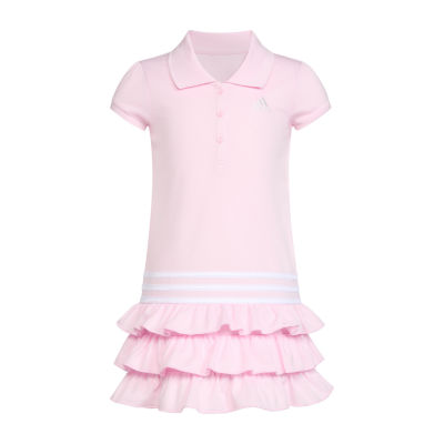 adidas Toddler Girls Short Sleeve Cap A-Line Dress