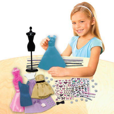 Be A Fashion Designer Doll Dress Up Kit Barbie Kids Craft Kit