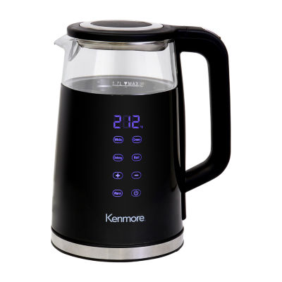 Kenmore Digital Cordless Glass Tea Kettle Kktkdb17l