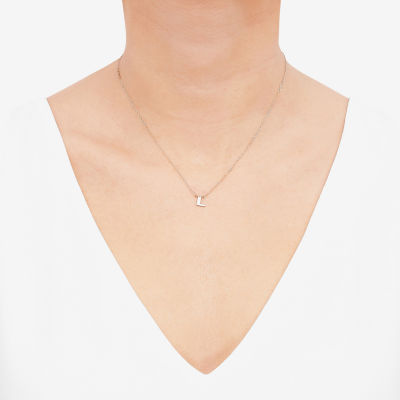 Womens 10K Gold Inch Pendant Necklace