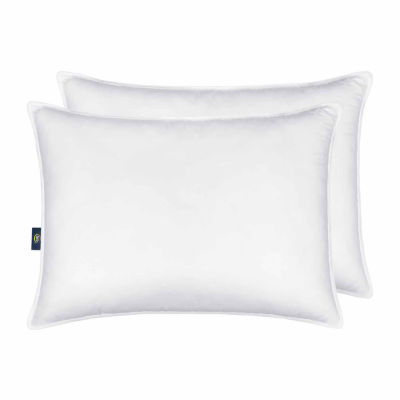 Serta® Down Illusion Medium Density 2-Pack Allergen Barrier 2 Pack Medium Density Bed Pillow