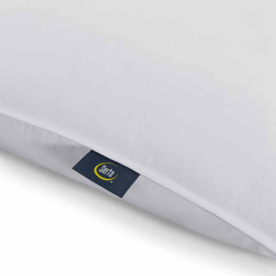 Serta® Down Illusion Medium Density 2-Pack Allergen Barrier 2 Pack Medium Density Bed Pillow