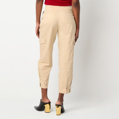 Worthington Womens Tapered Cargo Pant