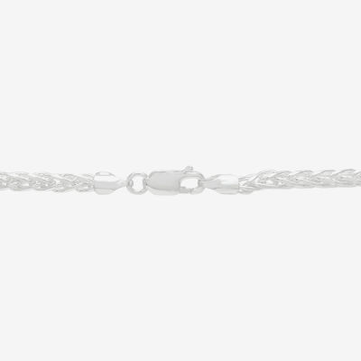 Made in Italy Mens Sterling Silver 22 Inch Wheat Chain Necklace