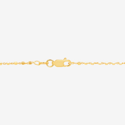 Made in Italy Womens 24K Gold Over Silver 20 Inch Link Chain Necklace