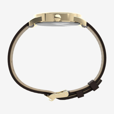 Timex Mens Brown Leather Strap Watch Tw2y12700jt