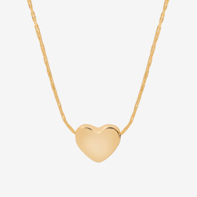 Bijoux Bar Delicates Womens Heart 16 Inch Pendant Necklace