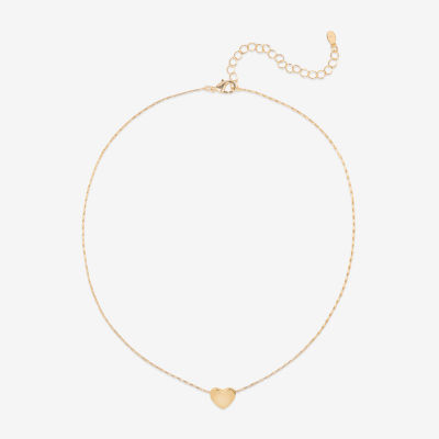 Bijoux Bar Delicates Womens Heart 16 Inch Pendant Necklace