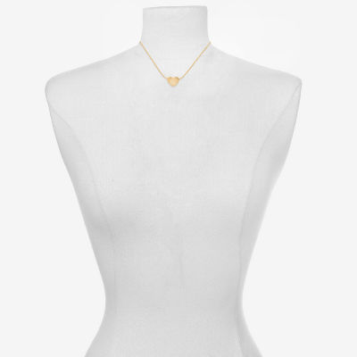 Bijoux Bar Delicates Womens Heart 16 Inch Pendant Necklace