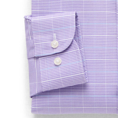 Stafford Coolmax All Season Ecomade Oxford Mens Regular Fit Stretch Fabric Wrinkle Free Long Sleeve Dress Shirt