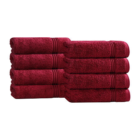 Superior Heritage Collection | 100% Egyptian Cotton 6-pc. Solid Hand Towel In Red