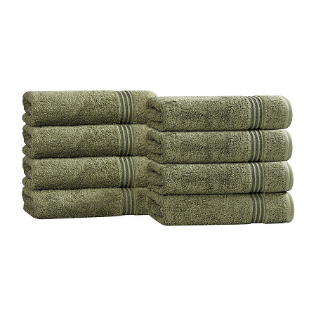 Superior Heritage Collection | 100% Egyptian Cotton 6-pc. Solid Hand Towel In Green
