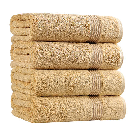 Superior Heritage Collection | 100% Egyptian Cotton 4-pc. Quick Dry Bath Towel In Yellow