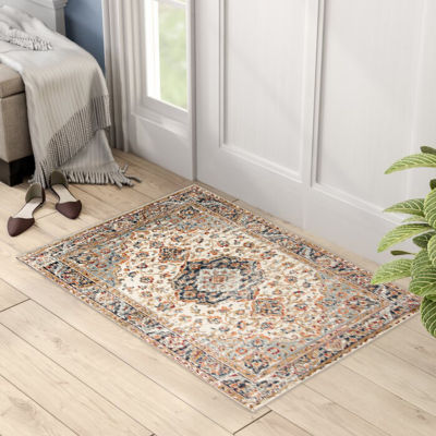 Amer Rugs Arlenu Abbi Medallion Medallion Indoor Rectangular Accent Rug