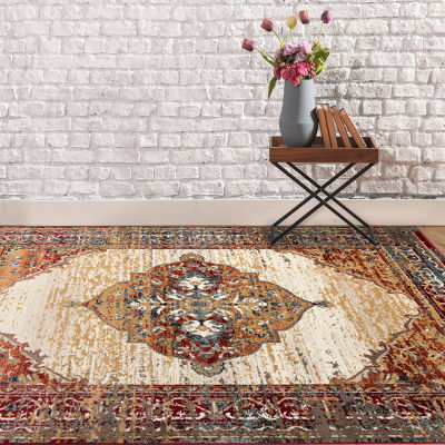 Amer Rugs Arlenu Cass Medallion Medallion Indoor Rectangular Accent Rug