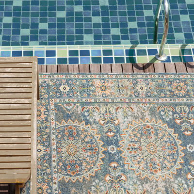 Amer Rugs Bethleham Seia Bordered Bordered Indoor Outdoor Rectangular Accent Rug